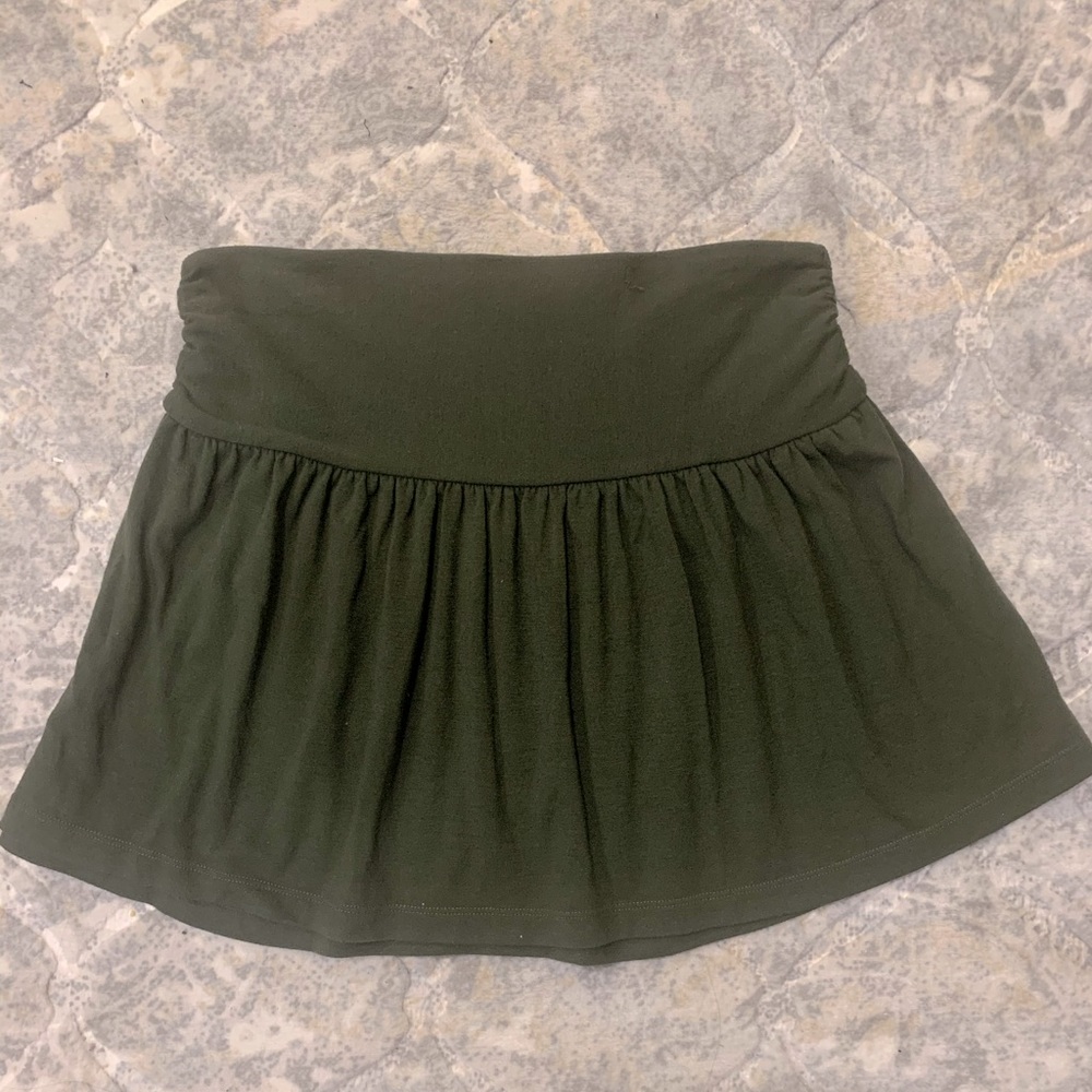 Green flowy skirt